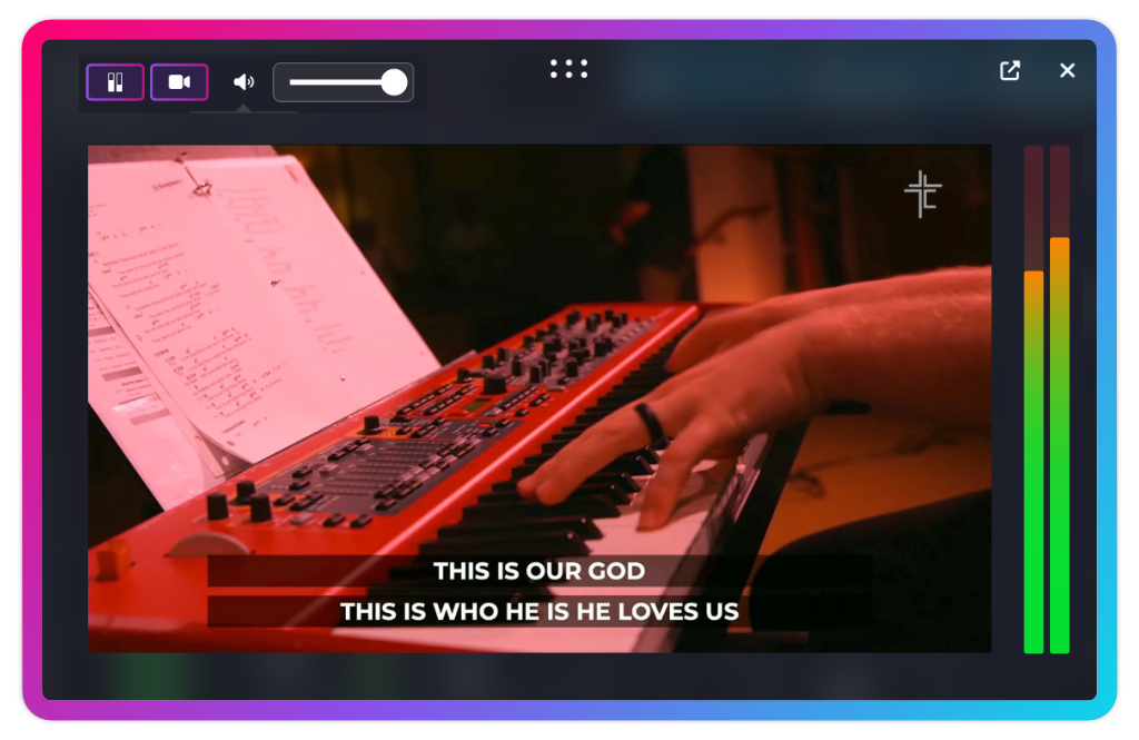 RemoteMix live video and audio monitoring